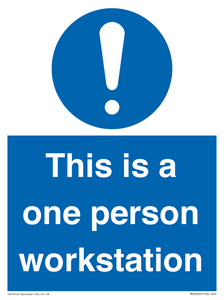 This is a one person workstation